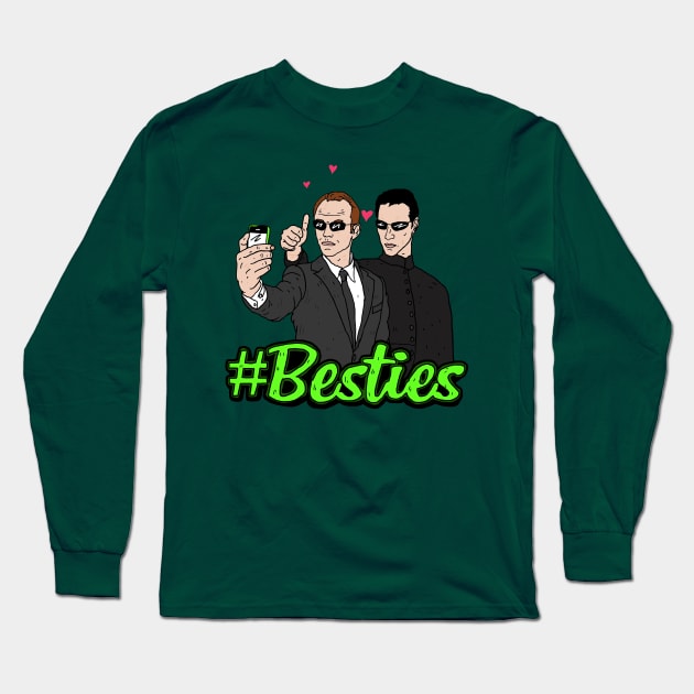 Besties #8 Long Sleeve T-Shirt by nickcocozza